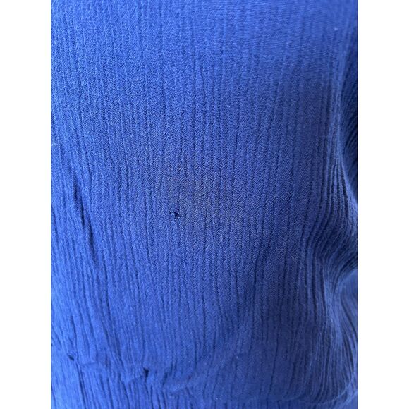 Allison Brittney Navy Crepe Tank Maxi Dress with Lace Details Size S - Picture 8 of 9